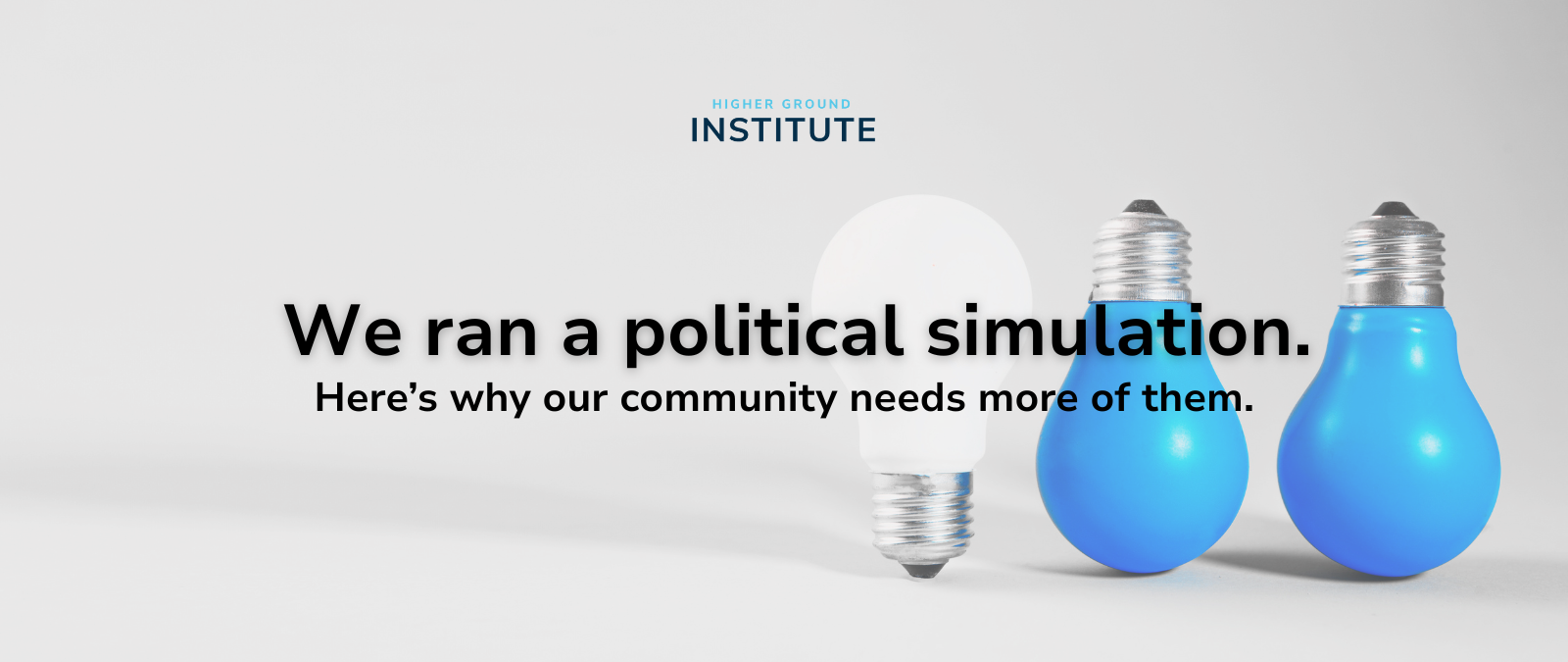 we ran a political simulation